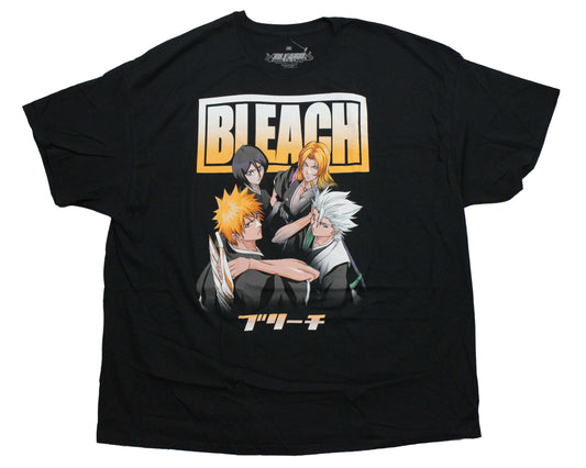 Bleach Mens T-Shirt - Characters Under Large Bleach Name