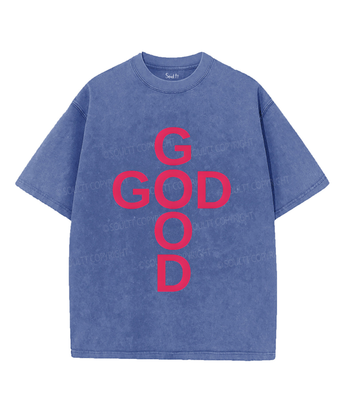 God Is Good Unisex Washed Christian T-shirt Style004