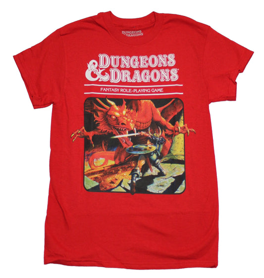 Dungeons & Dragons Mens T- Shirt - Cover Art Set 1: Basic Rules 3rd Edition, the classic Ã¢â‚¬Å“Red BoxÃ¢â‚¬Â