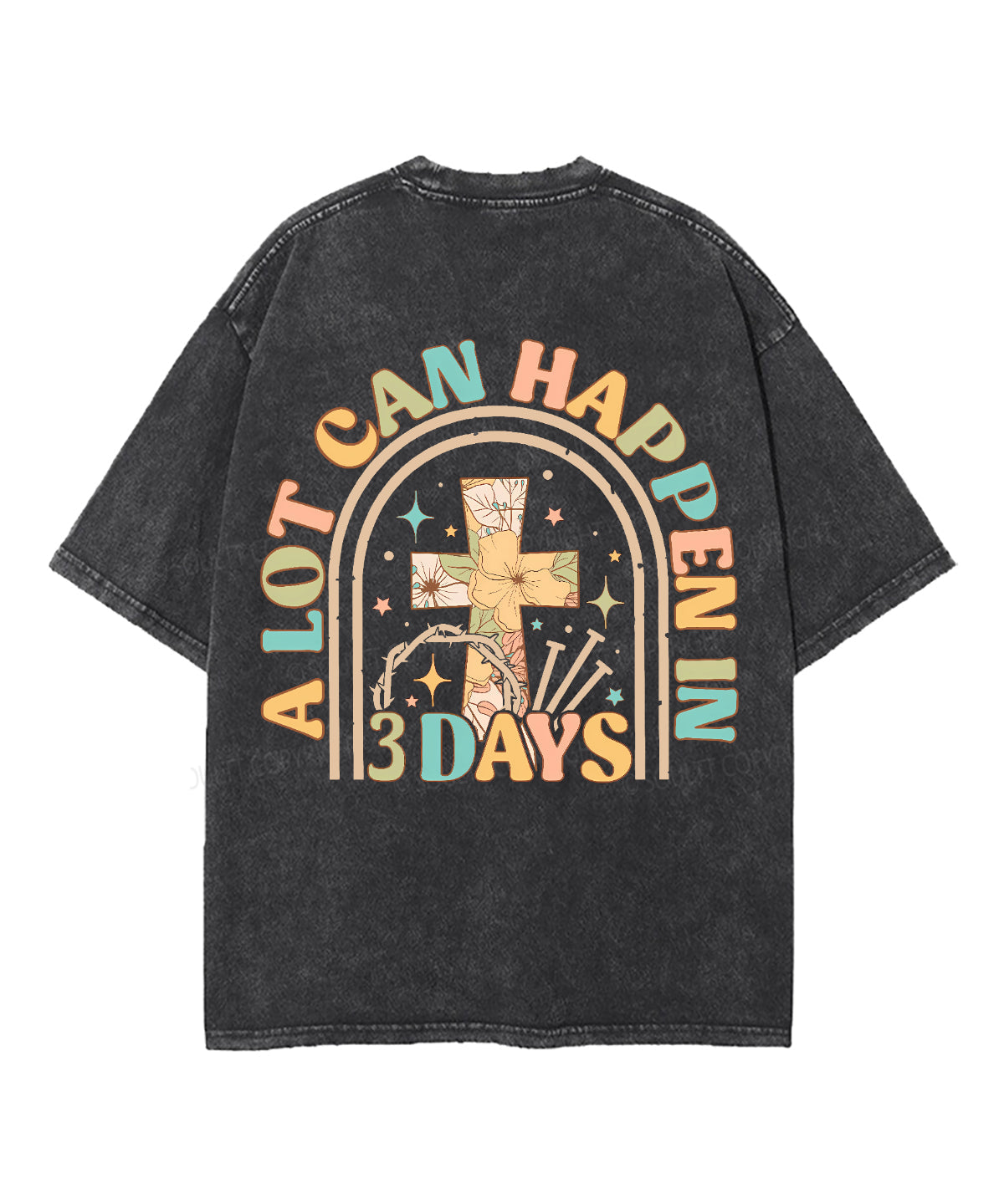 A Lot Can Happen Double Sided Unisex Washed Christian T-shirt