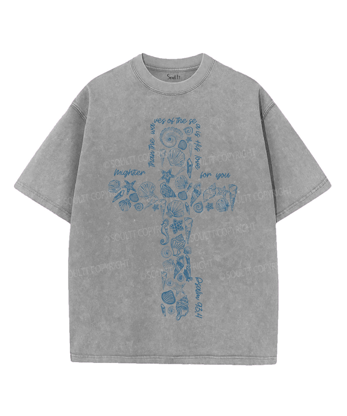 His Love For You Unisex Washed Christian T-shirt Style005