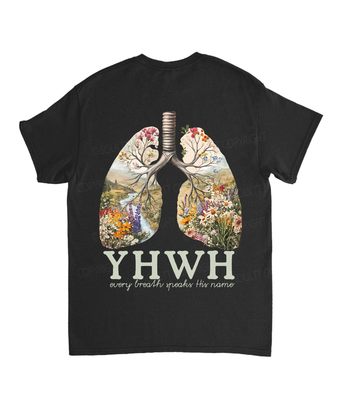 Every Breath Speaks His Name Double Sided Unisex Cotton Christian T-Shirt Style002
