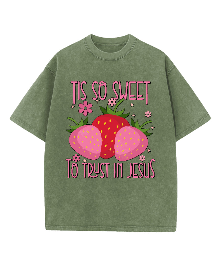 To Trust In Jesus Washed Christian T-shirt