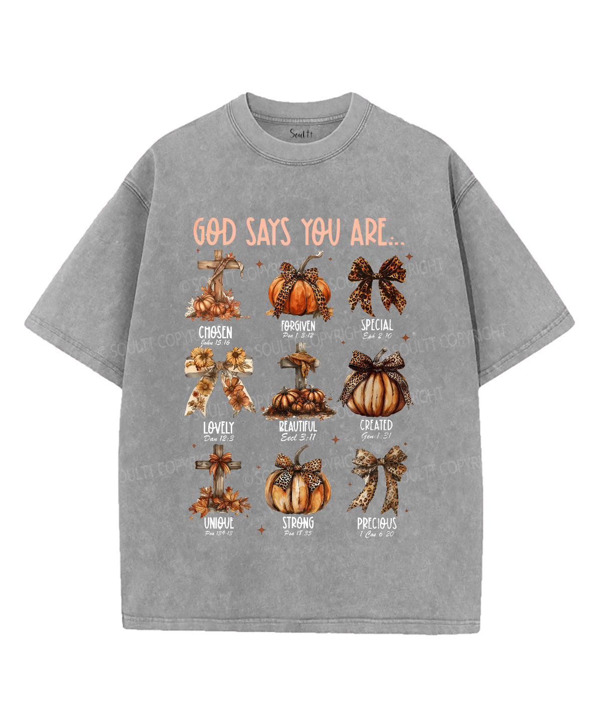 God Says You Are Unisex Washed Christian T-shirt Style002