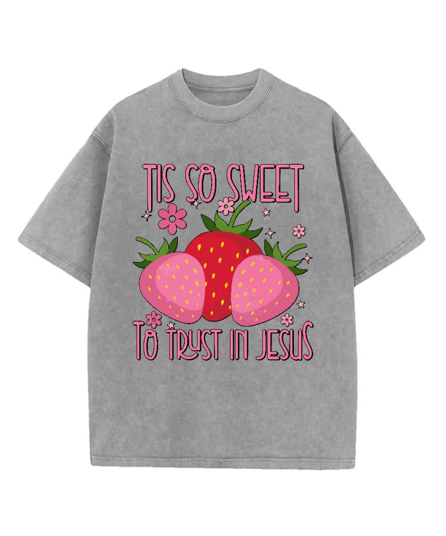 To Trust In Jesus Washed Christian T-shirt