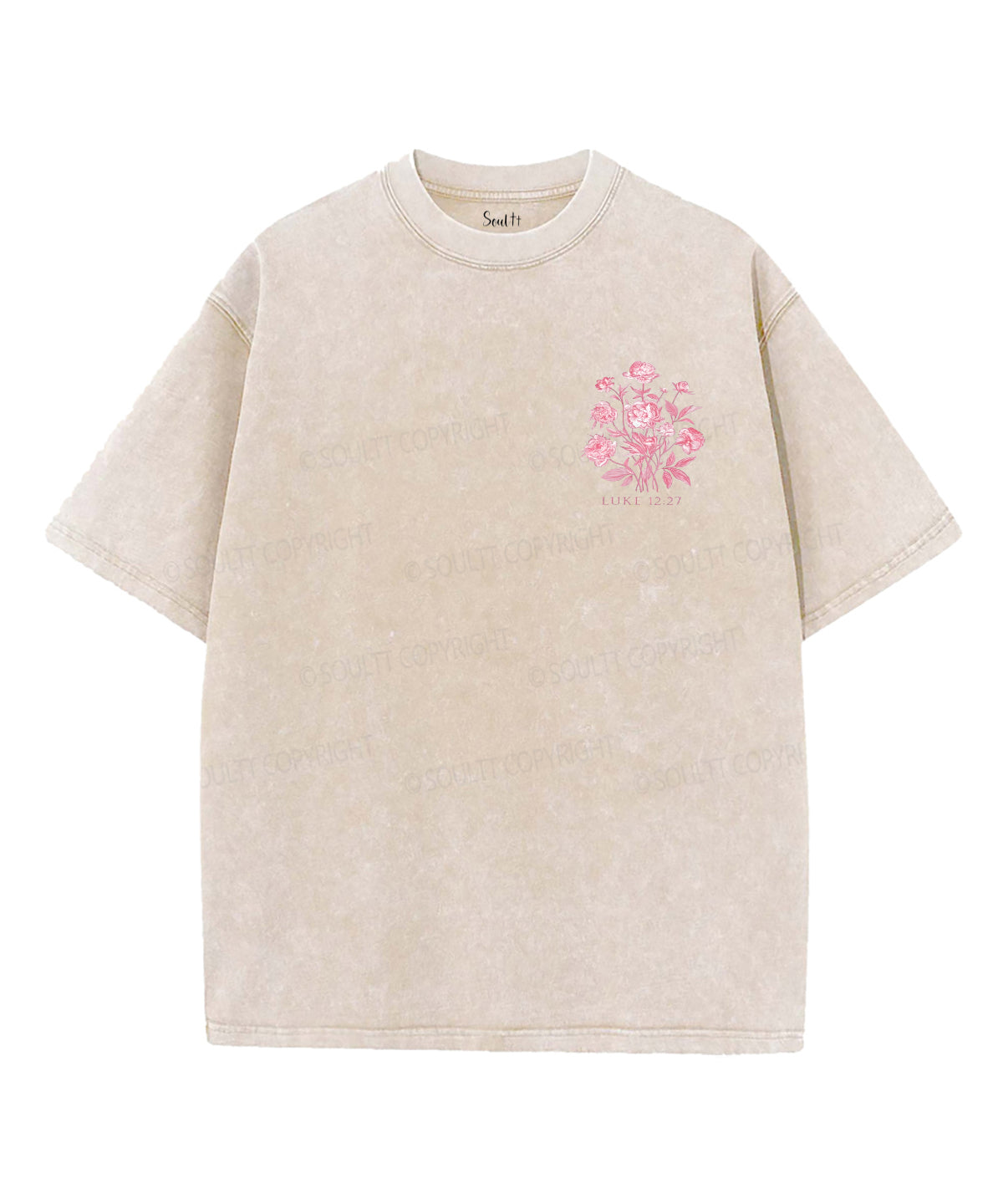 Consider The Wildflowers Double Sided Unisex Washed Christian T-shirt Style002