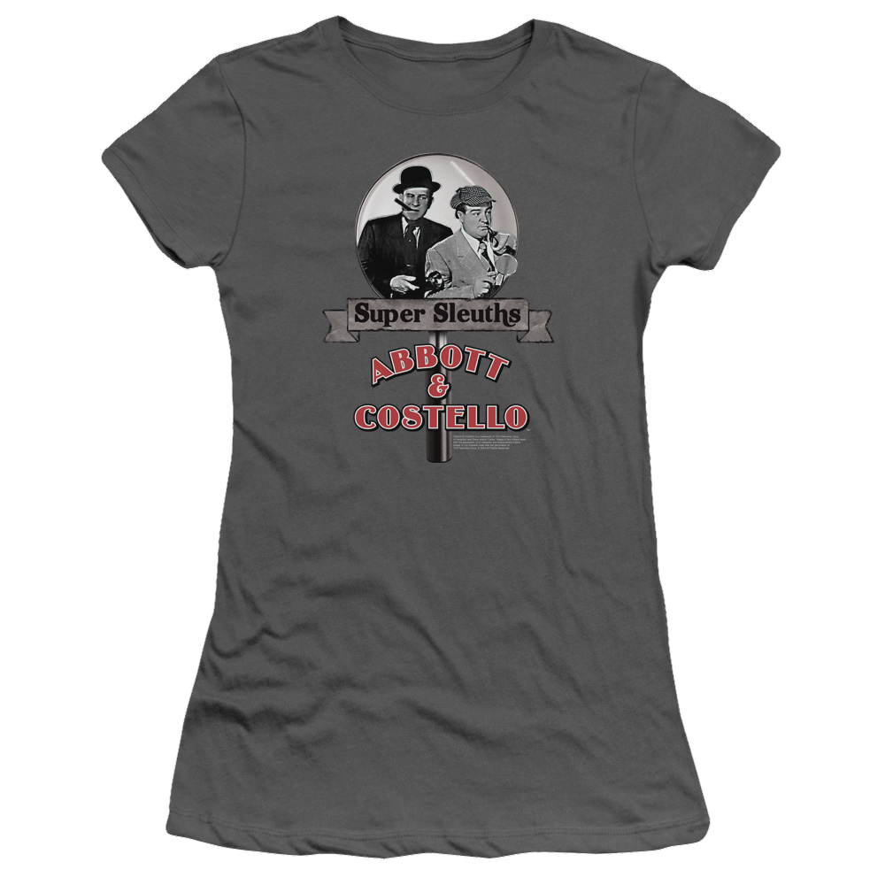 Abbott and Costello Super Sleuths - Juniors T-Shirt
