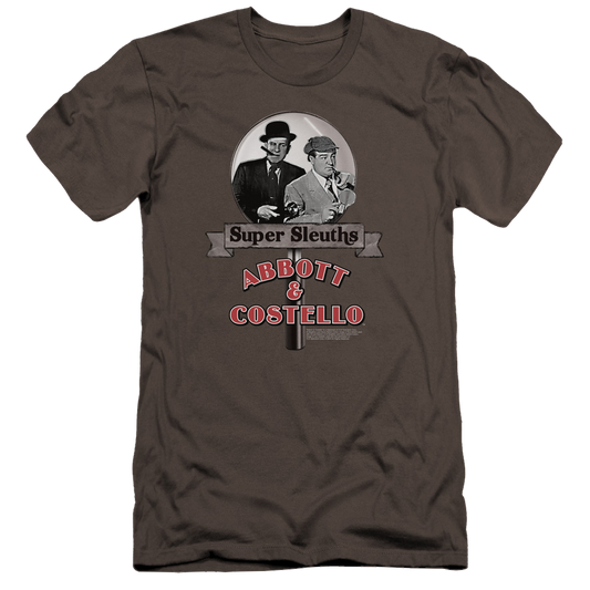 Abbott and Costello Super Sleuths - Men's Premium Slim Fit T-Shirt