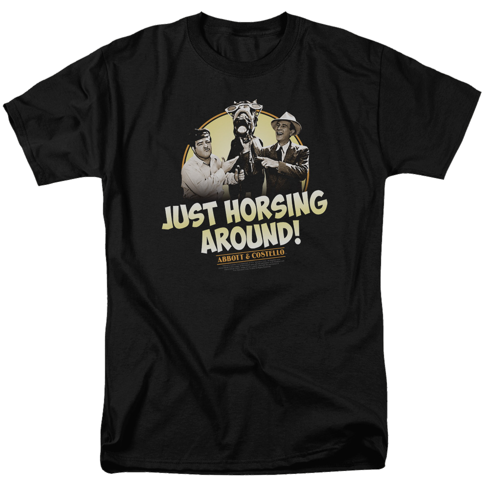 Abbott and Costello Horsing Around - Men's Regular Fit T-Shirt