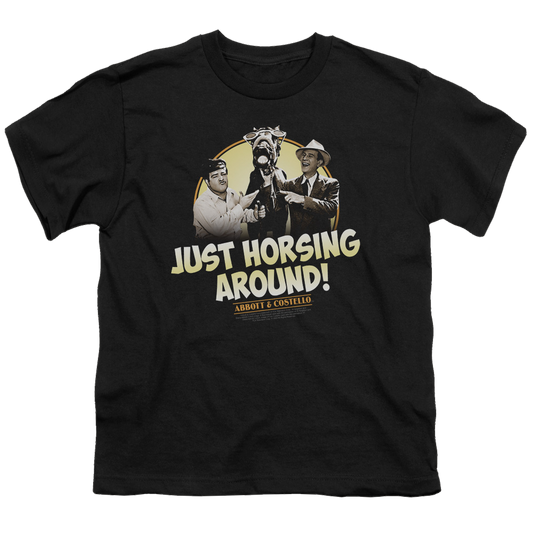 Abbott and Costello Horsing Around - Youth T-Shirt (Ages 8-12)