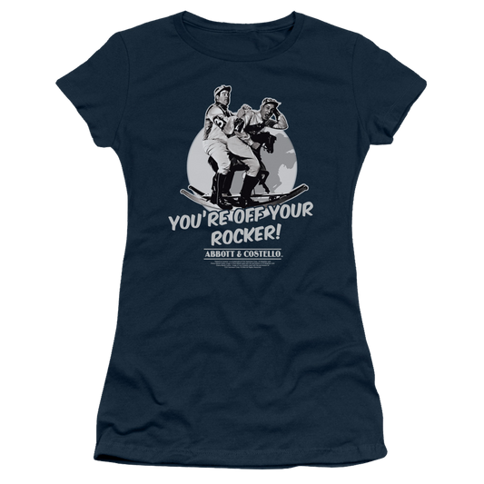 Abbott and Costello Off Your Rocker - Juniors T-Shirt
