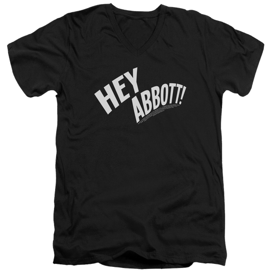 Abbott and Costello Hey Abbott - Men's V-Neck T-Shirt