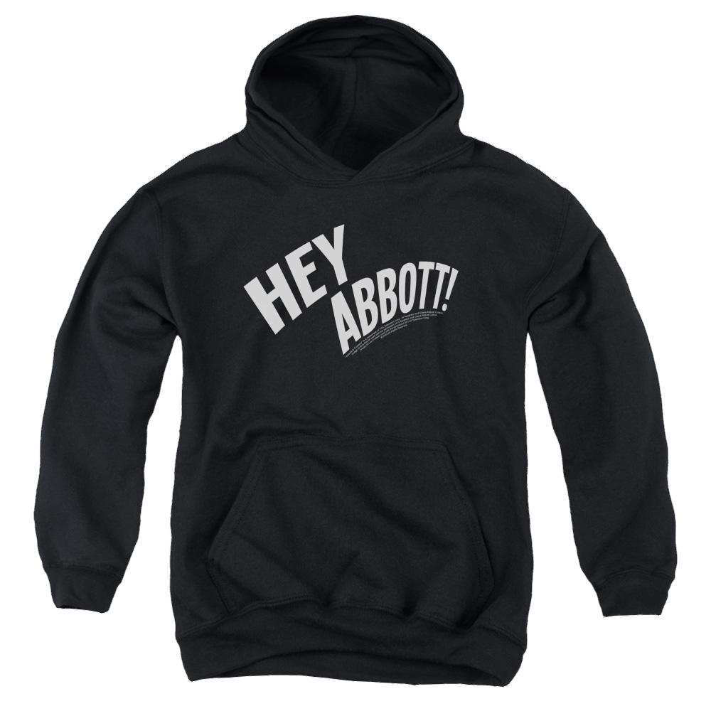 Abbott and Costello Hey Abbott - Youth Hoodie (Ages 8-12)