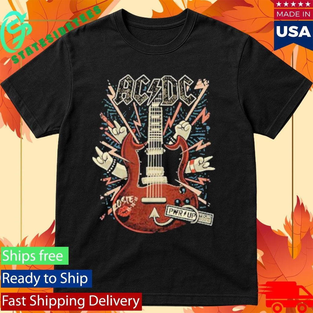 ACDC x Dr Bemoll Guitar Sound Light Whole Lotta Rosie Pwr Up Tour 2026 Shirt