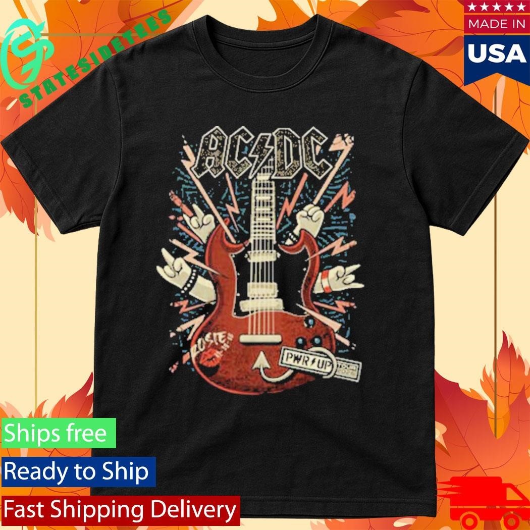ACDC x Dr Bemoll Guitar Sound Light Whole Lotta Rosie Pwr Up Tour 2026 Shirt