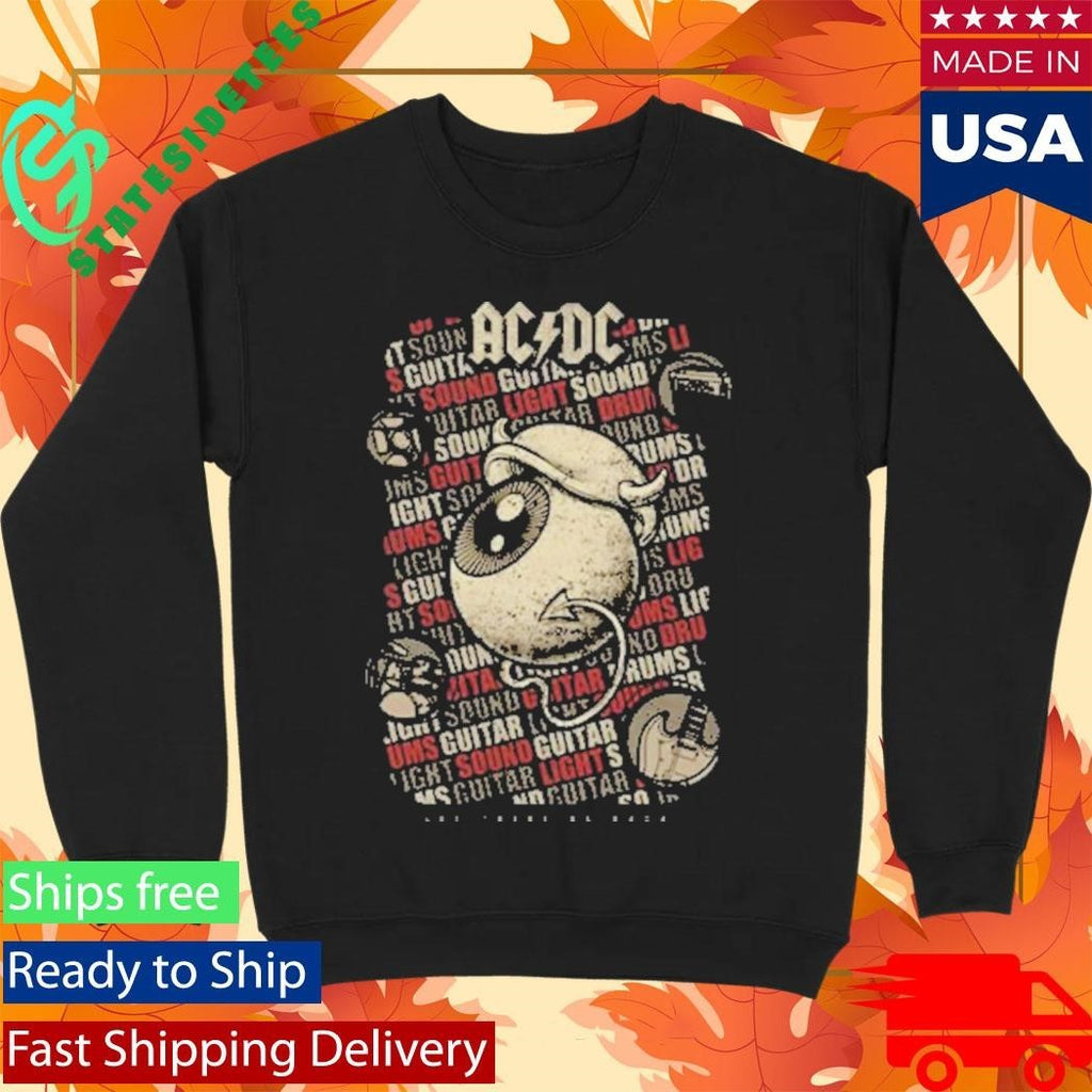 ACDC x Dr Bemoll Let There Be Rock Guitar Sound Light Shirt