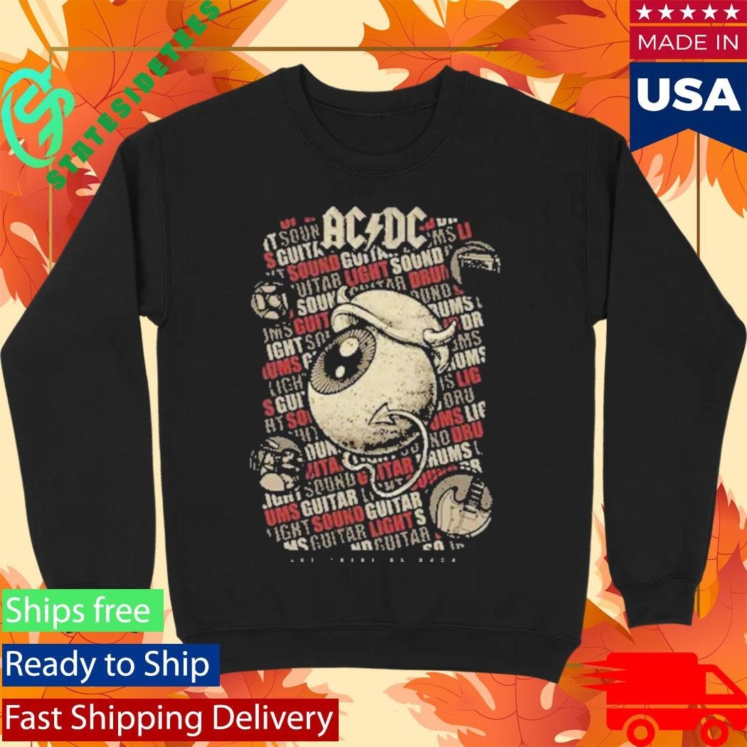 ACDC x Dr Bemoll Let There Be Rock Guitar Sound Light Shirt