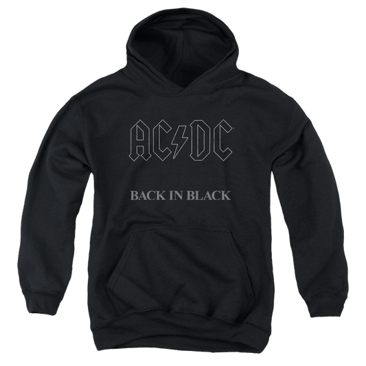 AC/DC Back In Black - Youth Hoodie (Ages 8-12)