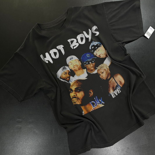 '00 HOT BOYS CASH MONEY MILLIONAIRES RARE TOUR WASHED HEAVYWEIGHT T-SHIRT