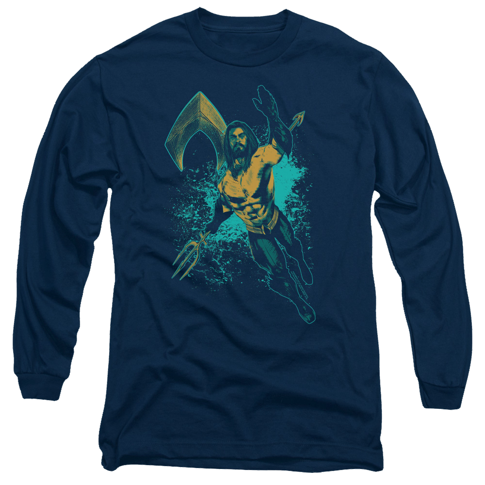 Aquaman Movie Make A Splash - Men's Long Sleeve T-Shirt