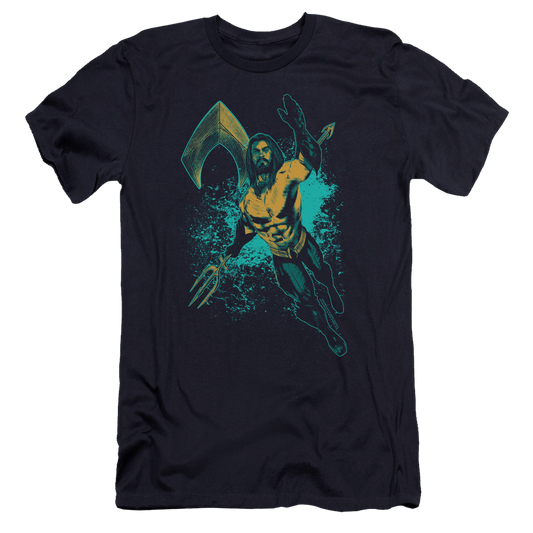 Aquaman Movie Make A Splash - Men's Premium Slim Fit T-Shirt