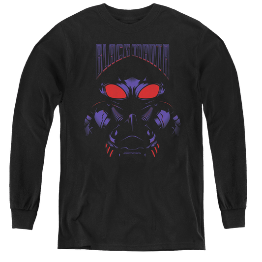 Aquaman Movie Black Manta - Youth Long Sleeve T-Shirt