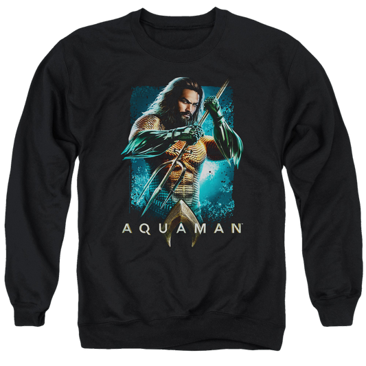 Aquaman Movie Trident - Men's Crewneck Sweatshirt