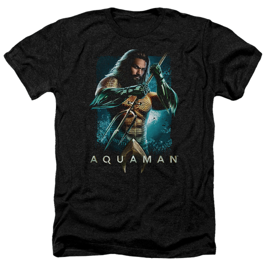 Aquaman Movie Trident - Men's Heather T-Shirt