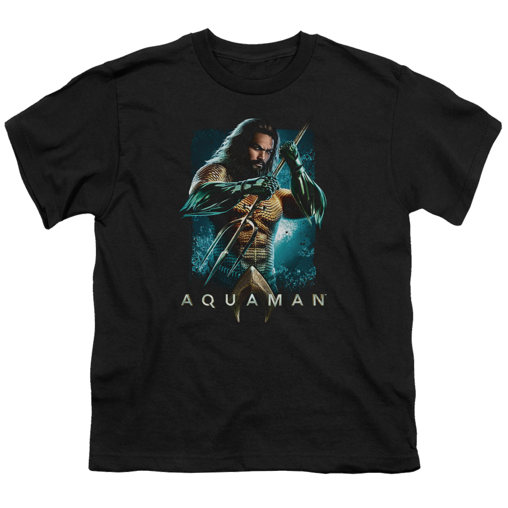 Aquaman Movie Trident - Youth T-Shirt