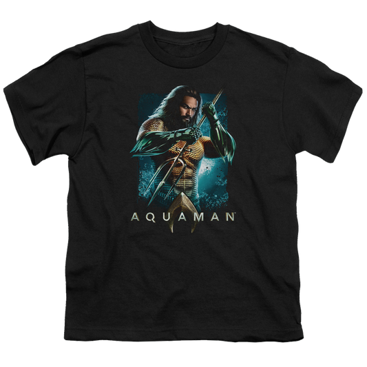 Aquaman Movie Trident - Youth T-Shirt