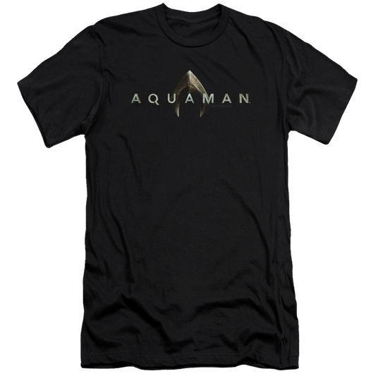 Aquaman Movie Logo - Men's Premium Slim Fit T-Shirt
