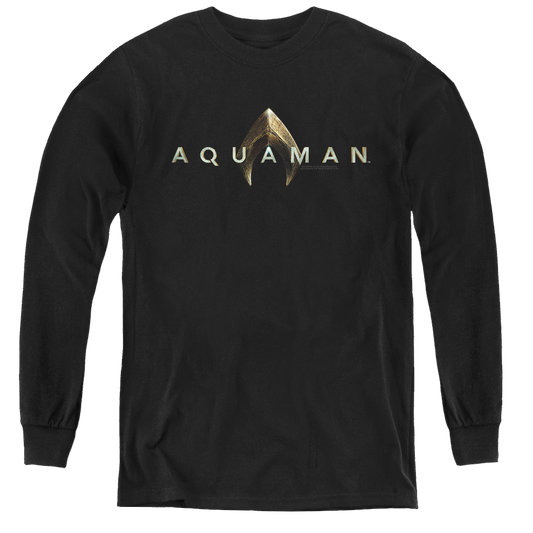 Aquaman Movie Logo - Youth Long Sleeve T-Shirt