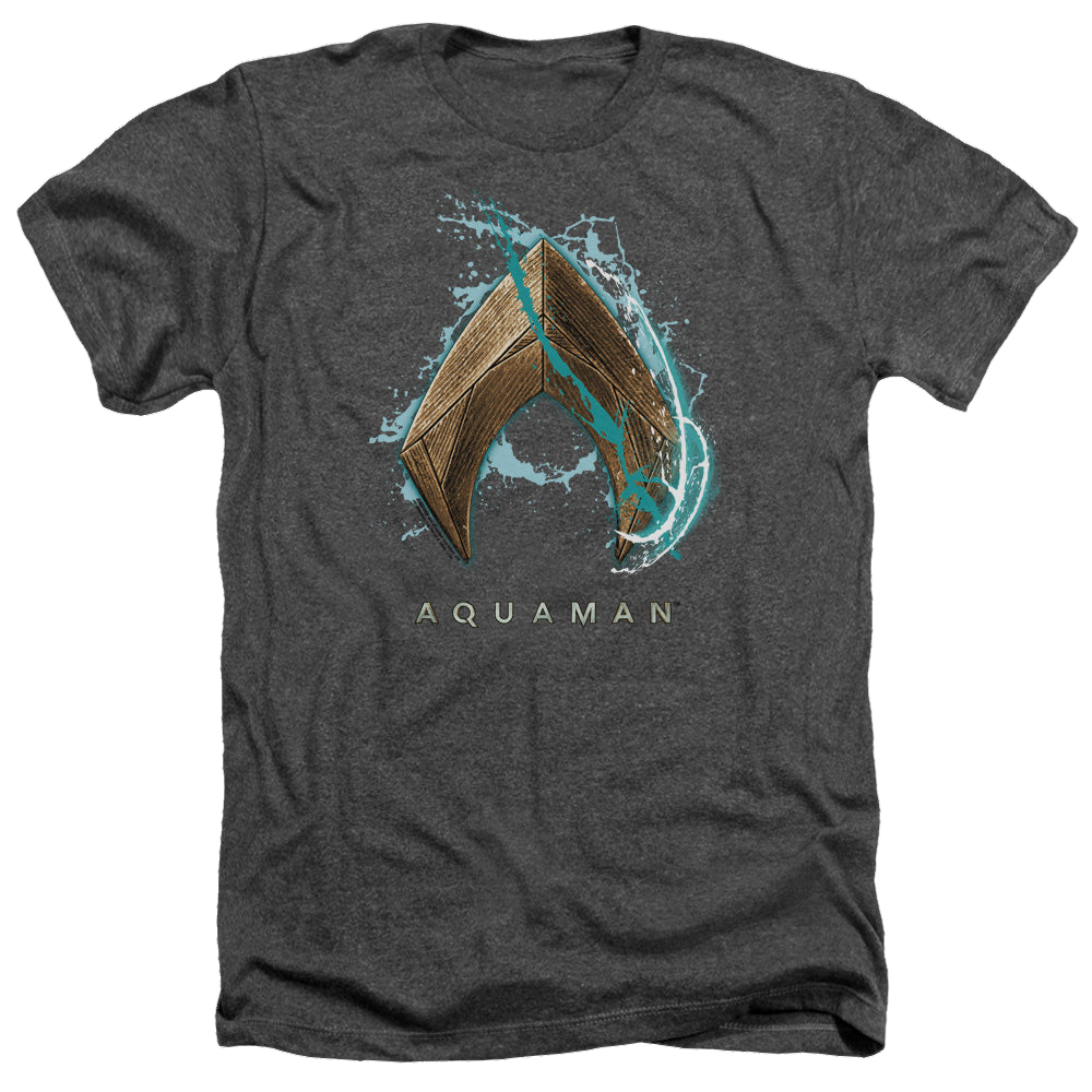 Aquaman Movie Water Shield - Men's Heather T-Shirt
