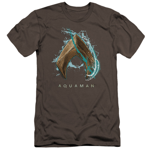 Aquaman Movie Water Shield - Men's Premium Slim Fit T-Shirt