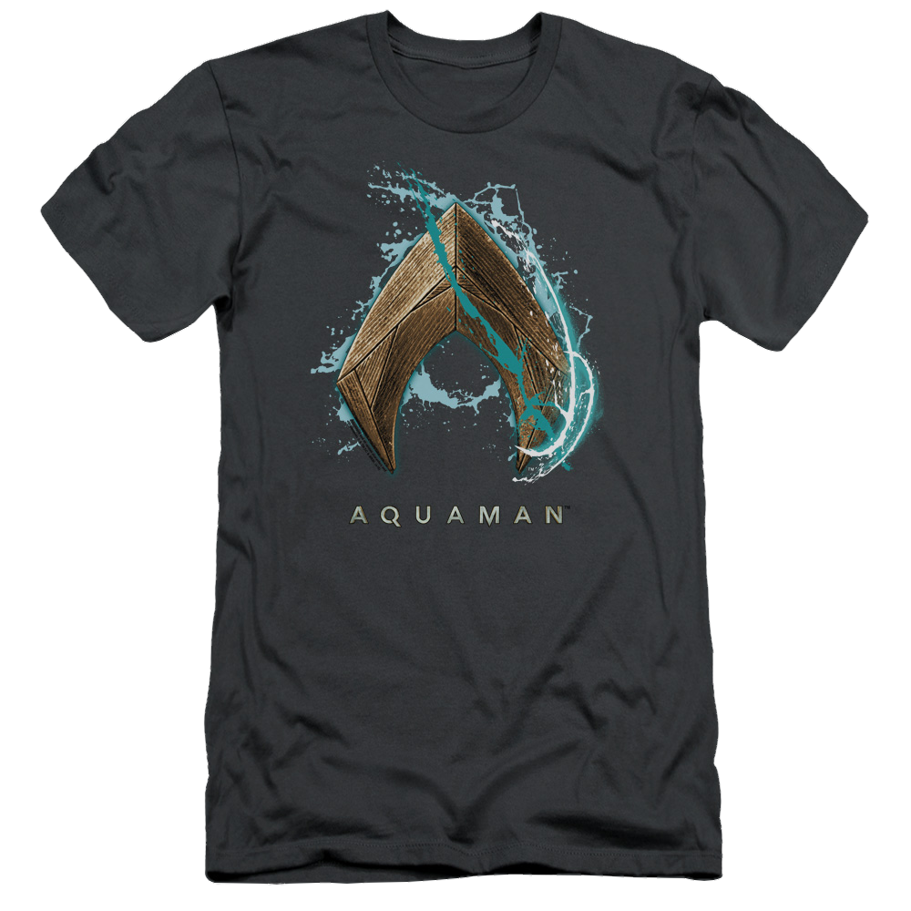 Aquaman Movie Water Shield - Men's Slim Fit T-Shirt