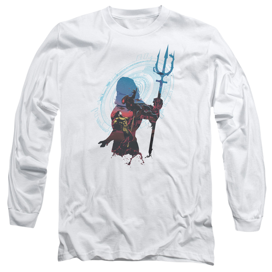 Aquaman Movie Silhouette - Men's Long Sleeve T-Shirt