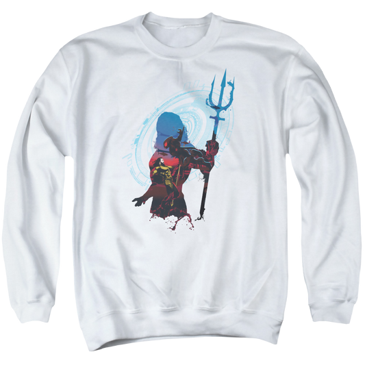 Aquaman Movie Silhouette - Men's Crewneck Sweatshirt