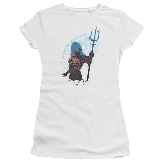 Aquaman Movie Silhouette - Juniors T-Shirt