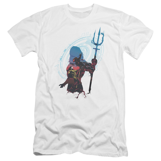 Aquaman Movie Silhouette - Men's Premium Slim Fit T-Shirt