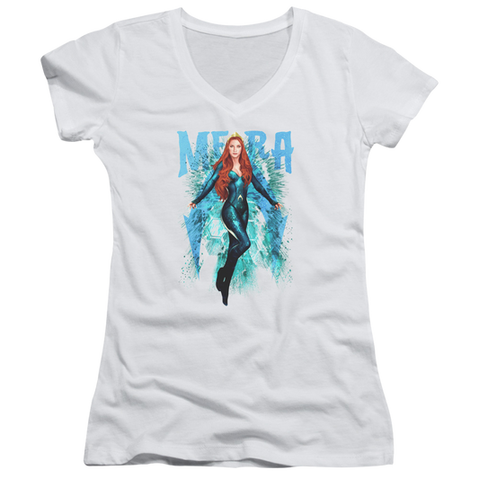 Aquaman Movie Mera - Juniors V-Neck T-Shirt