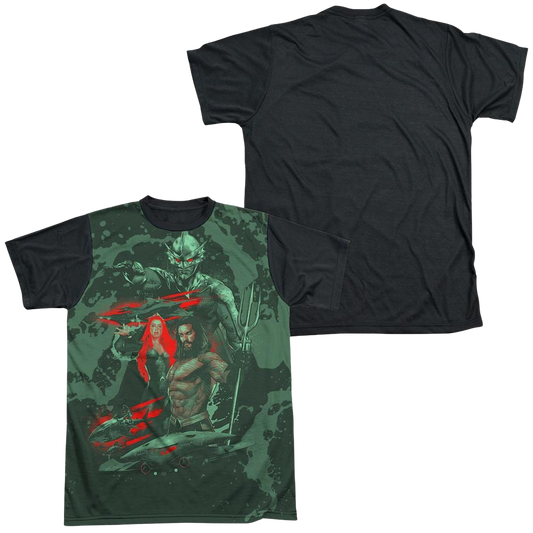 Aquaman Movie Good And Evil - Men's Black Back T-Shirt