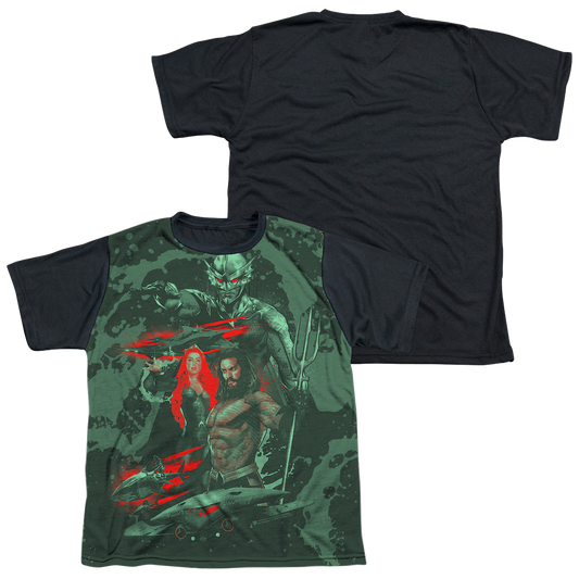 Aquaman Movie Good And Evil - Youth Black Back T-Shirt