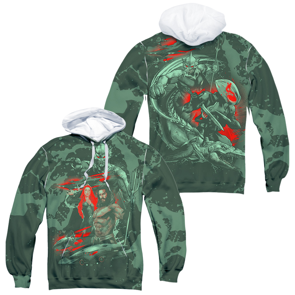 Aquaman Movie Good And Evil - All-Over Print Pullover Hoodie