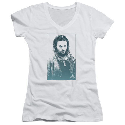 Aquaman Movie Salt Of The Sea - Juniors V-Neck T-Shirt