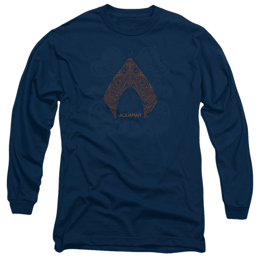 Aquaman Movie Aqua Paisley - Men's Long Sleeve T-Shirt