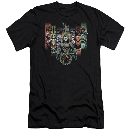 Aquaman Movie Unite The Kingdoms - Men's Premium Slim Fit T-Shirt