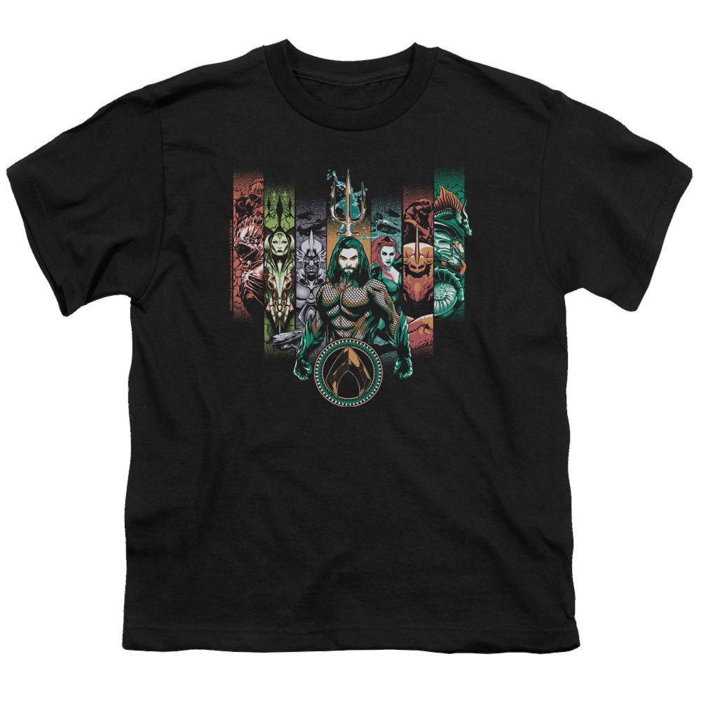 Aquaman Movie Unite The Kingdoms - Youth T-Shirt
