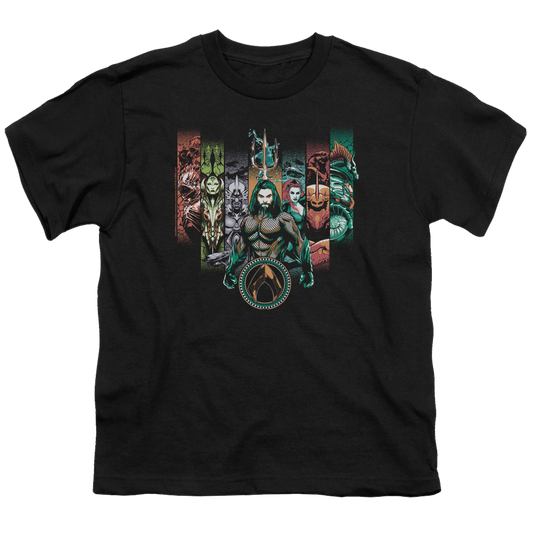 Aquaman Movie Unite The Kingdoms - Youth T-Shirt