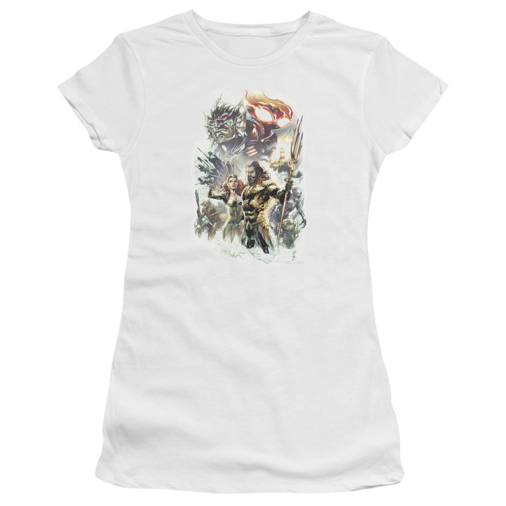 Aquaman Movie King Of Atlantis - Juniors T-Shirt