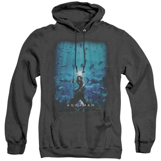 Aquaman Movie Poster - Heather Pullover Hoodie